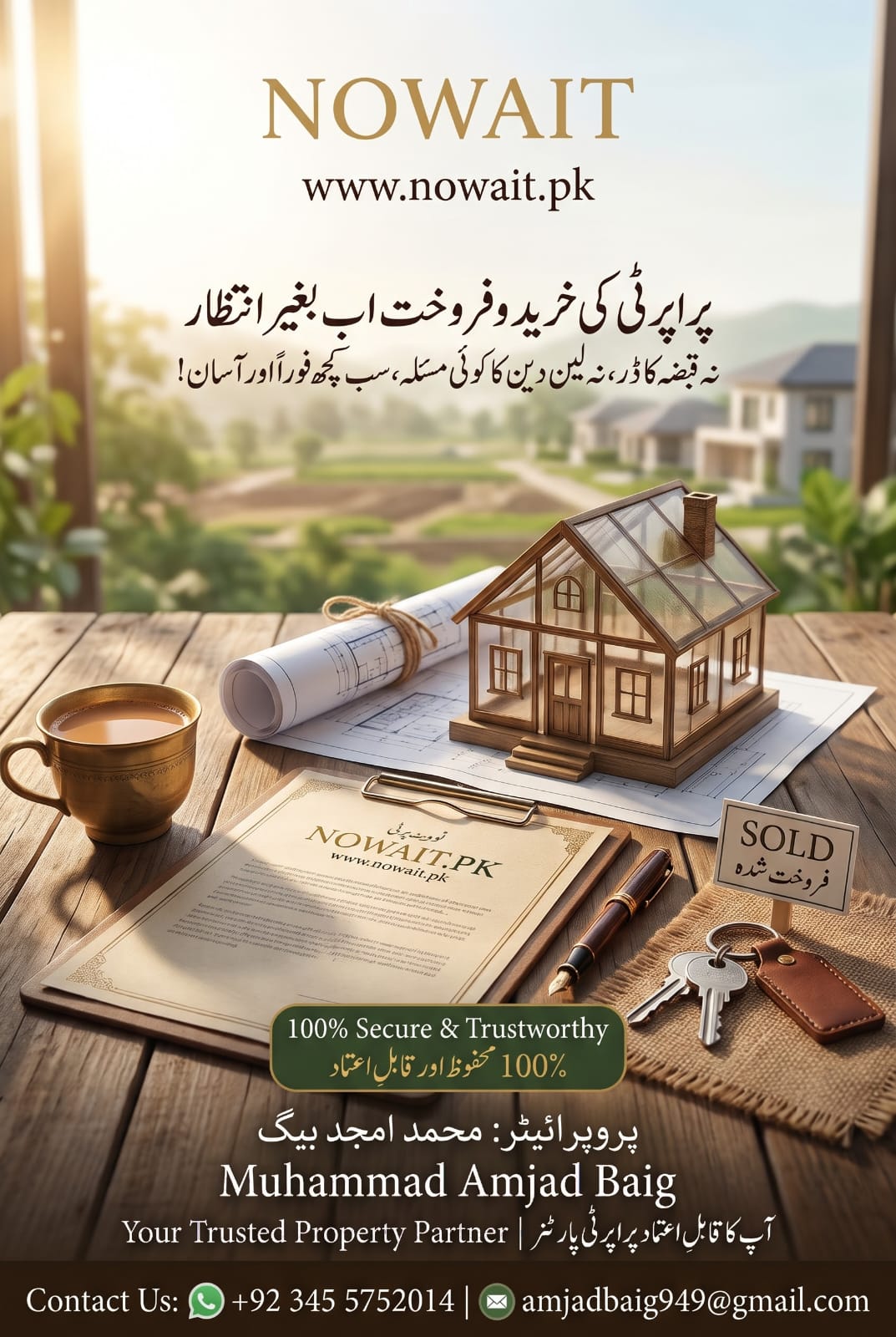 NoWait - Proprietor Muhammad Amjad Baig Official Flyer